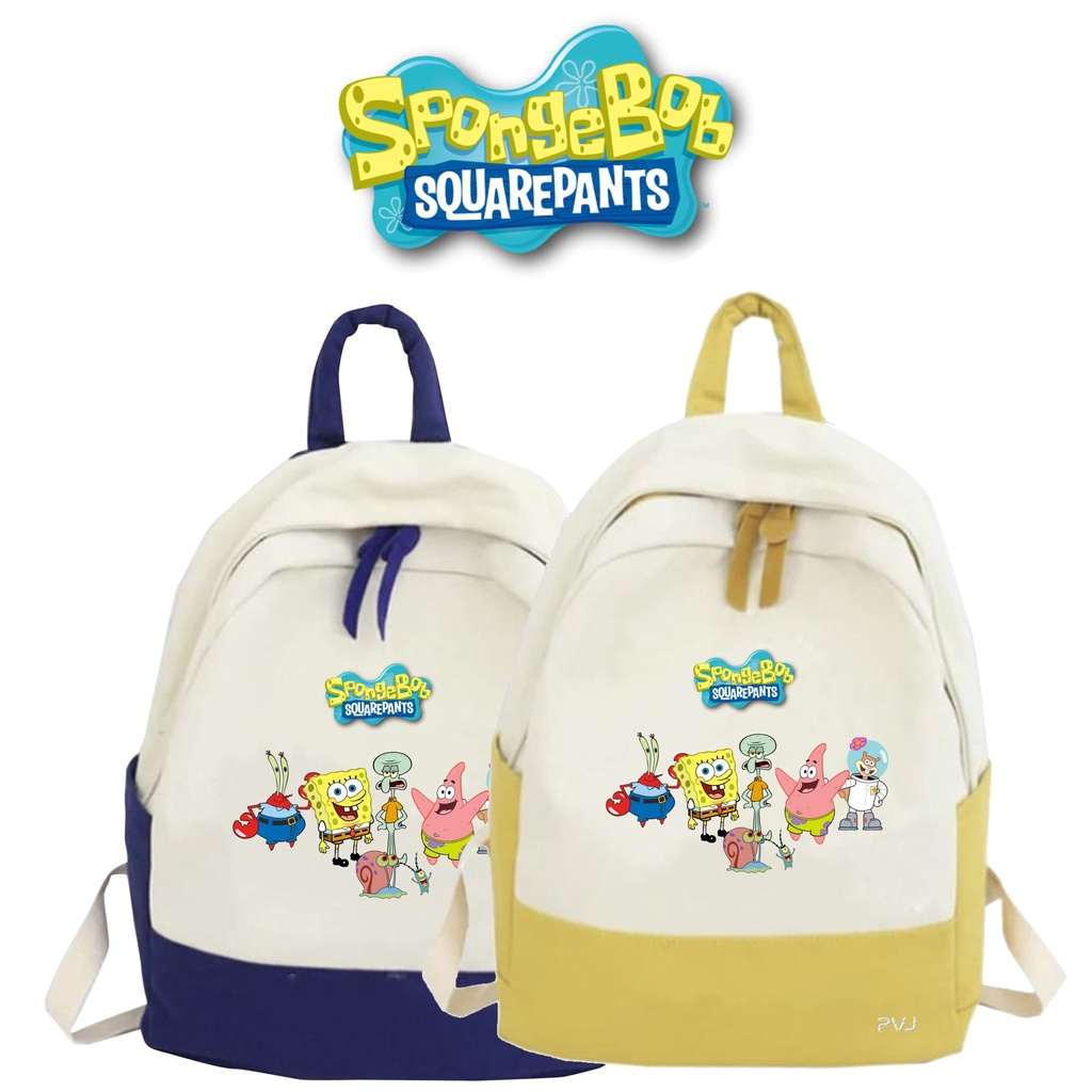 PVJ - Tas Anak Motif Kartun Lucu Spongebob Squerpants Unisex