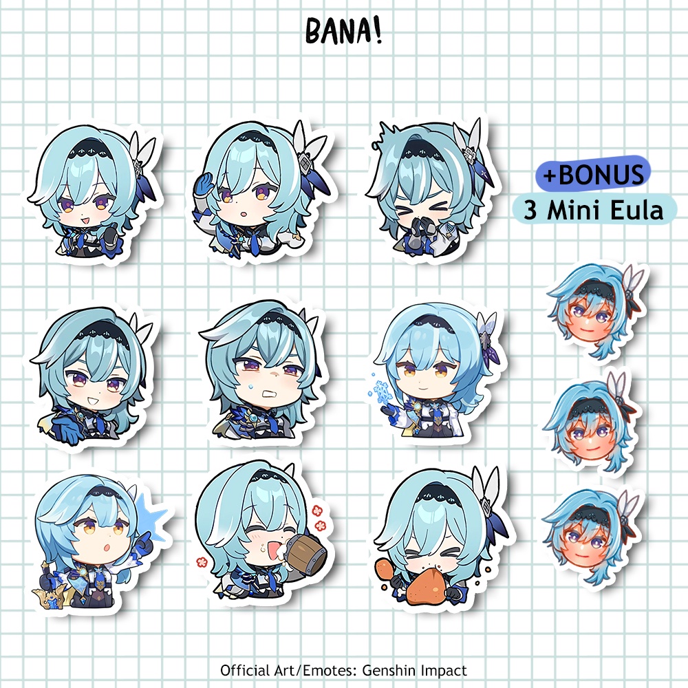 

Stiker EULA from Genshin Impact SATU PAKET Stiker Vinyl Waterproof | BANA