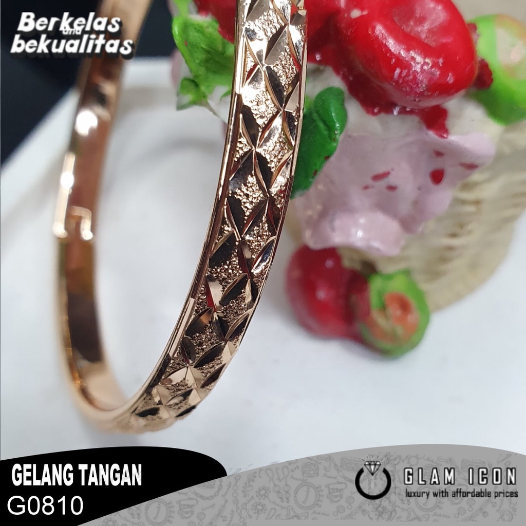 Bangle Dubai Motif Deret wajix G0810 GBG