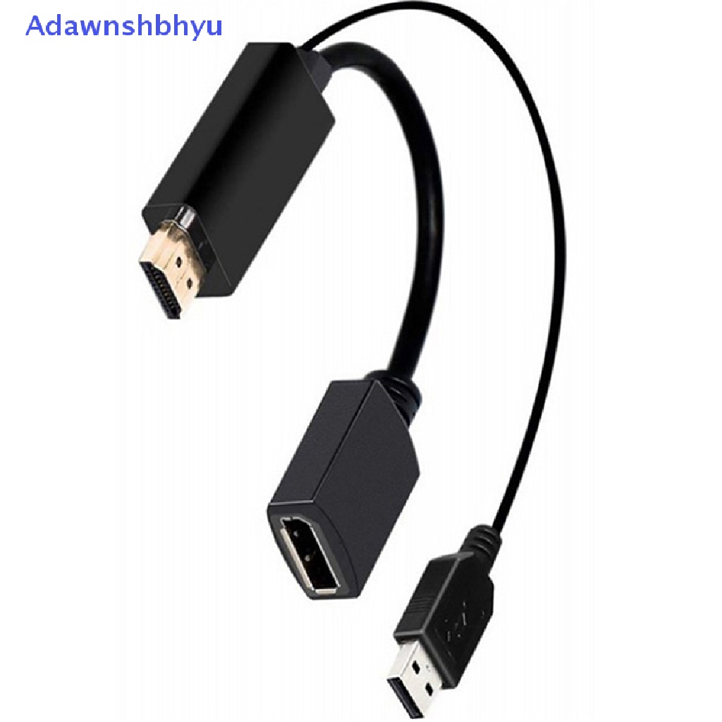 Adhyu 4K USB Powered HDMI Male to DP Display Port Female Adapter Converter Devices ID