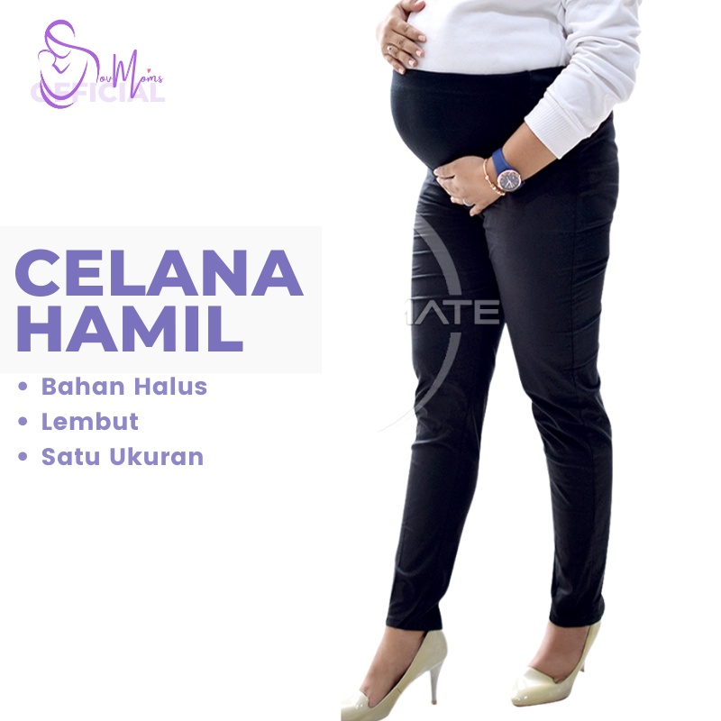 Celana Kerja Ibu Hamil Panjang Jumbo Legging Katun Fashion Wanita Kwalitas Premium