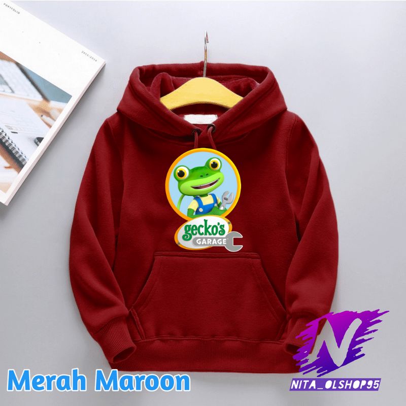 gecko garage hoodie anak gecko's garage