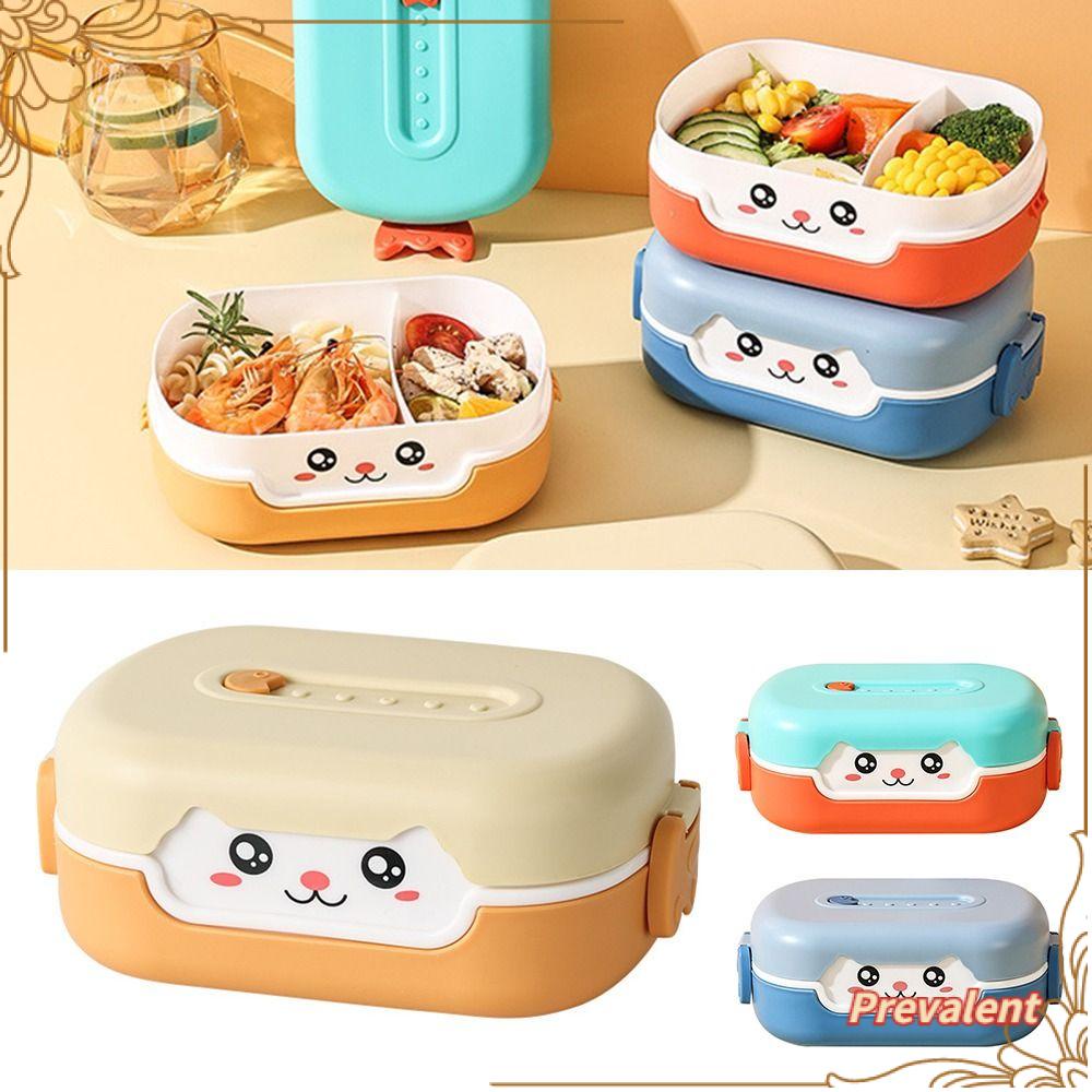 Preva Lunch Box Portable Untuk Pelajar Pekerja Kantor Dengan Sendok Makanan Wadah Sayur