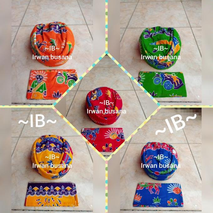 blangkon ondel2 anak / blangkon betawi anak