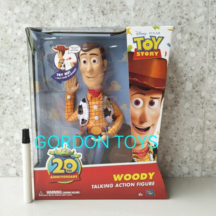 woody talking toy story movie thinkway toys 20TH ANNIVERSARY new misb