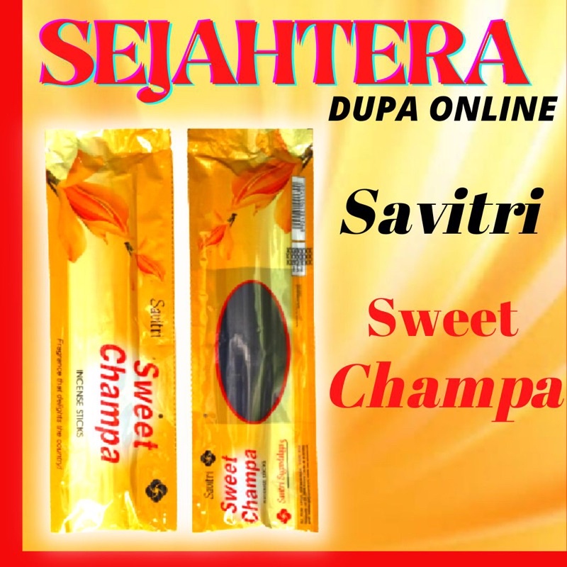 Dupa Hio India Pendek Savitri “SWEET CHAMPA” Pouch isi 35 Btg