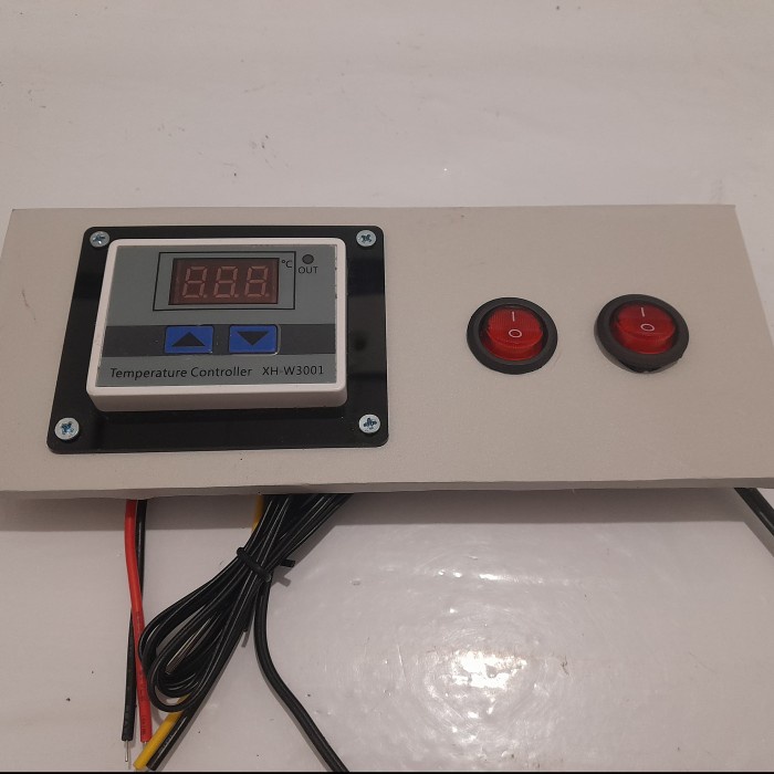 paket siap pakai sudah di rakit di lengkapi dengan thermostat w3001 mesin tetas telur