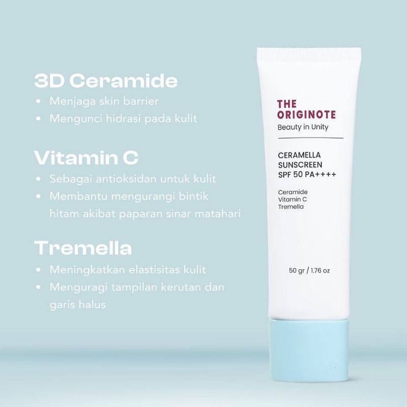 ✨Up your Look✨ The Originote  Caramella Sunscreen SPF 50 Tabir Surya wajah