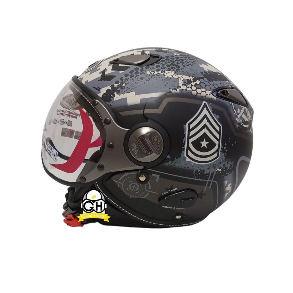 Helm KYT ELSICO motif #6 grey matt | black