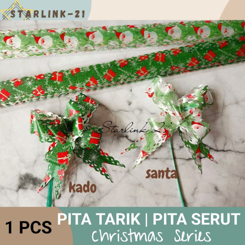 

PITA TARIK | PITA SERUT NATAL | Pita Hias Hampers Parsel Natal