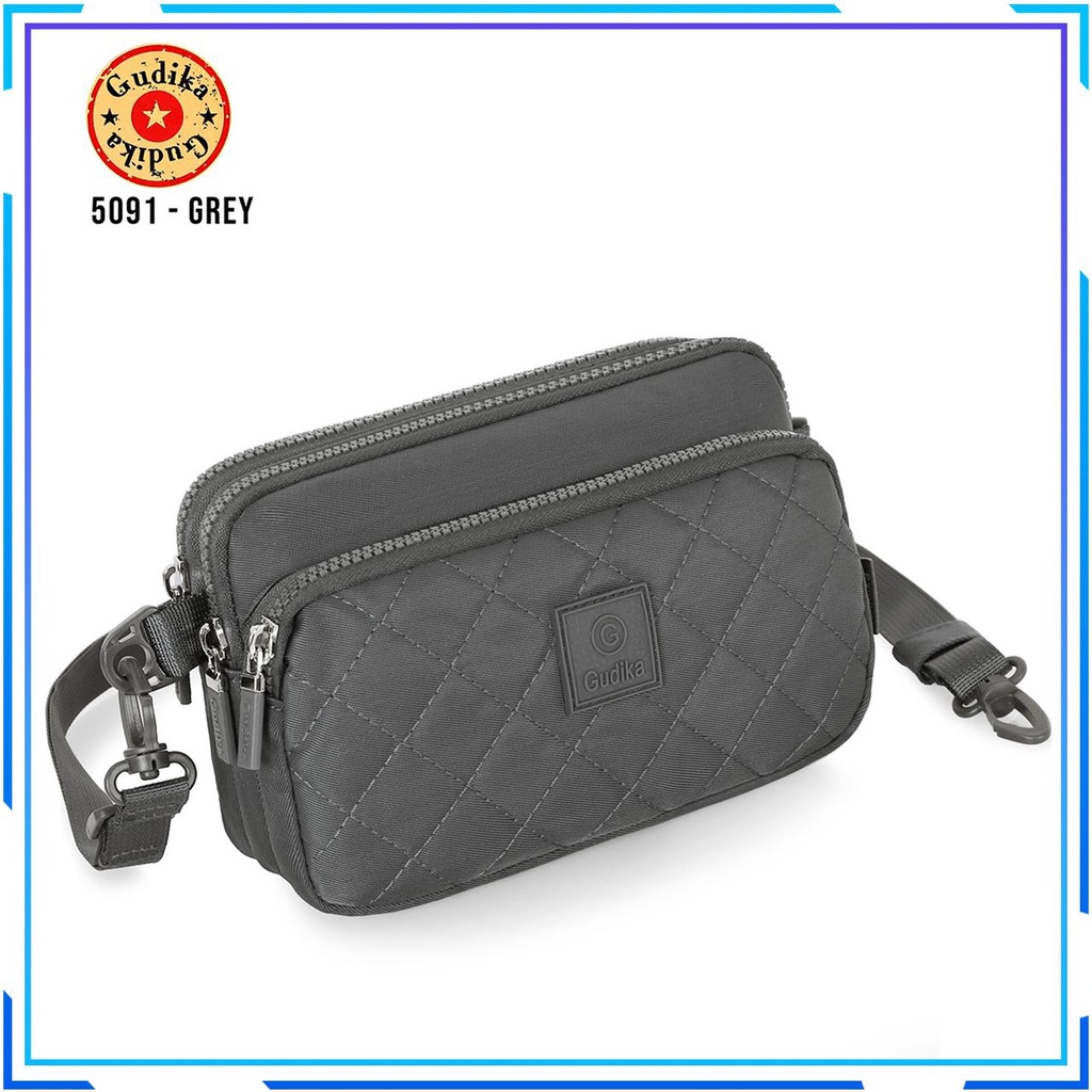 PROMO GUDIKA Bag 5091 - Tas Fashion Branded Ori Selempang bahu Cewek Kekinian Wanita Import Korea Original Terbaru Bahan Nilon Anti Air Waterproof