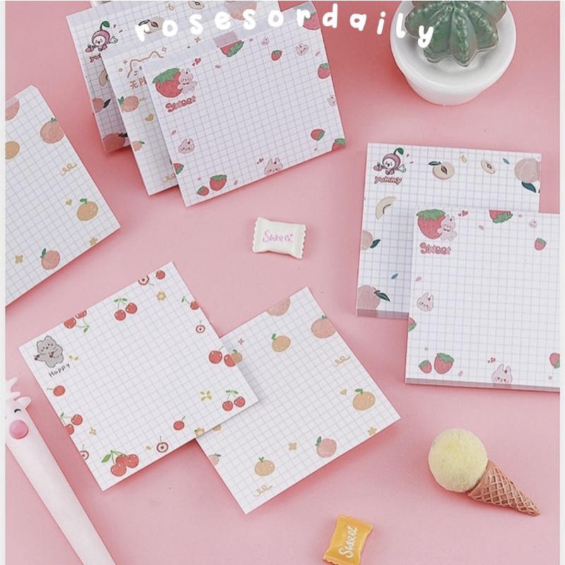 

STICKY NOTES/NOTE MEMO/NOTEPAD FRUIT SIGN TEMPEL JAPANESE