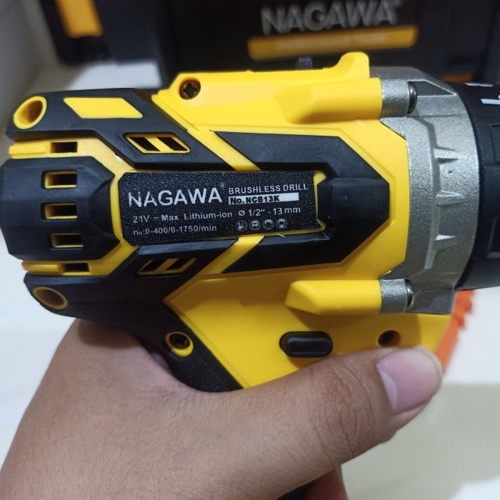 Mesin Bor Tembok Baterai Impact Hammer Drill Brushless Nagawa Ncb13K