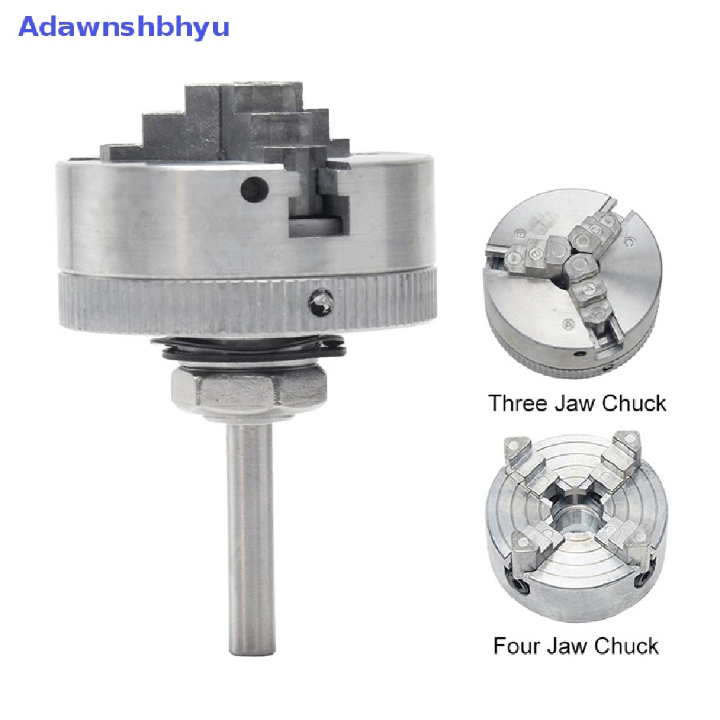 Adhyu 3rahang Zinc Alloy Bubut Chuck Kayu Turning Clamp Alat Bor Drat Belakang Untuk Mesin Dengan Connecg Rod Chuck Bor Tangan Connecg Rod ID