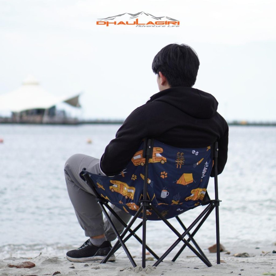 Kursi Lipat Folding Chair Portable DH FC600 Camping Max Load 120kg