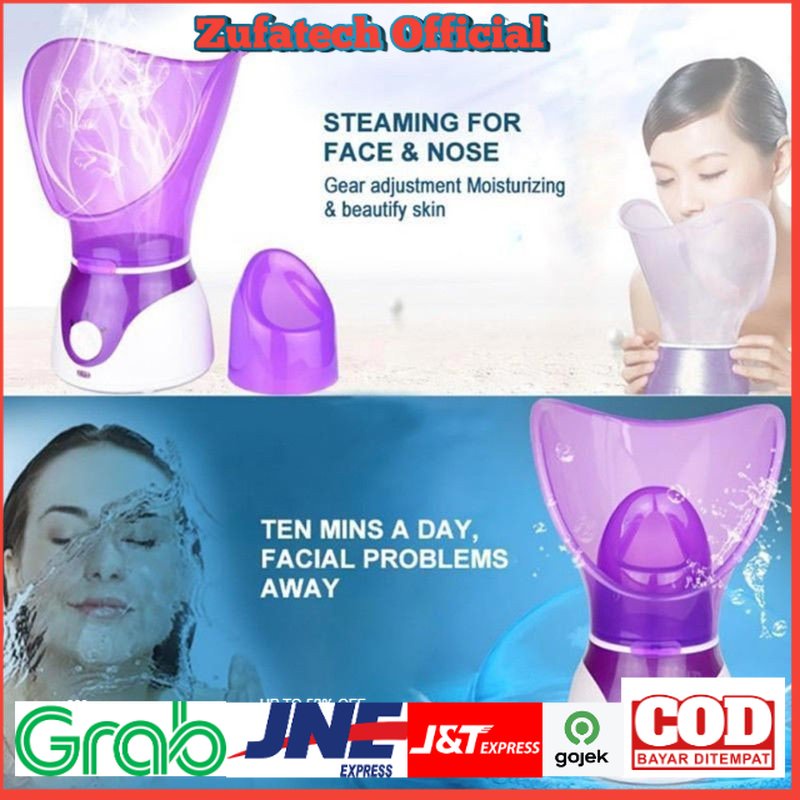 Biutte.co Air Humidifier Facial Steamer SPA Perawatan Wajah - 618 - Purple