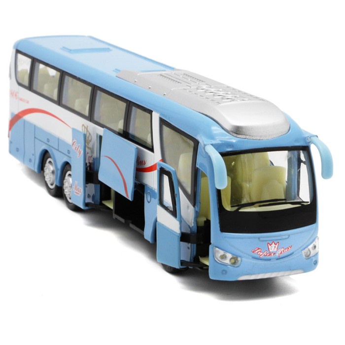 diecast bus miniatur bahan besi
