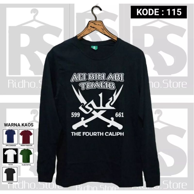 KAOS LENGAN PANJANG ALI BIN ABI THALIB THE FOURTH CALIPH
