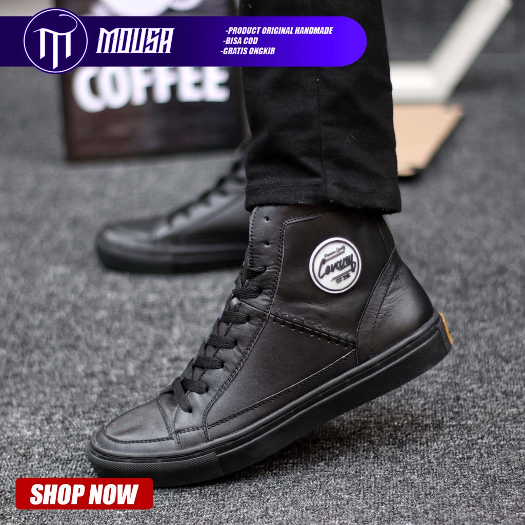 Sepatu Formal Kulit Asli Pantofel Kerja Kantor Pria Mousa Dante High