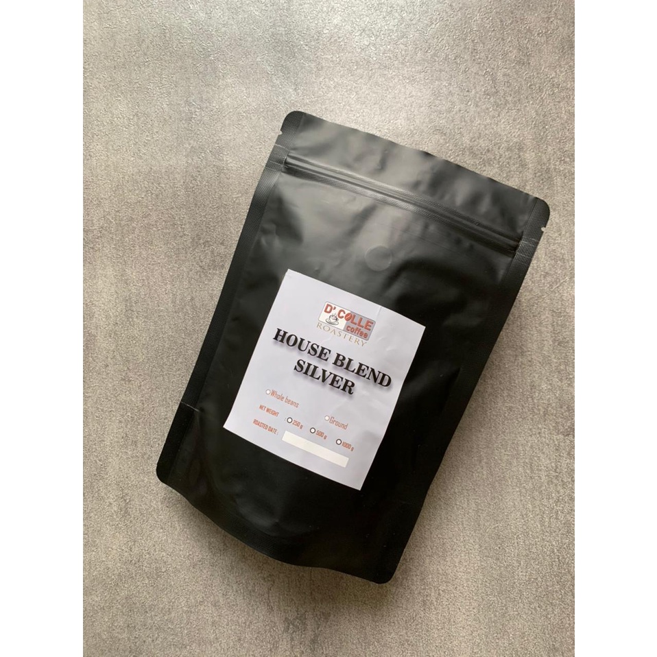 

house blend silver kopi bubuk robusta mix arabika 30:70 / 250 gram / kopi bubuk