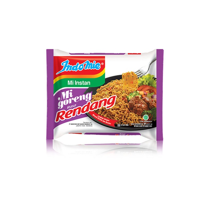 

Indomie Goreng Rendang Pedas / Mie Instan 82 Gr