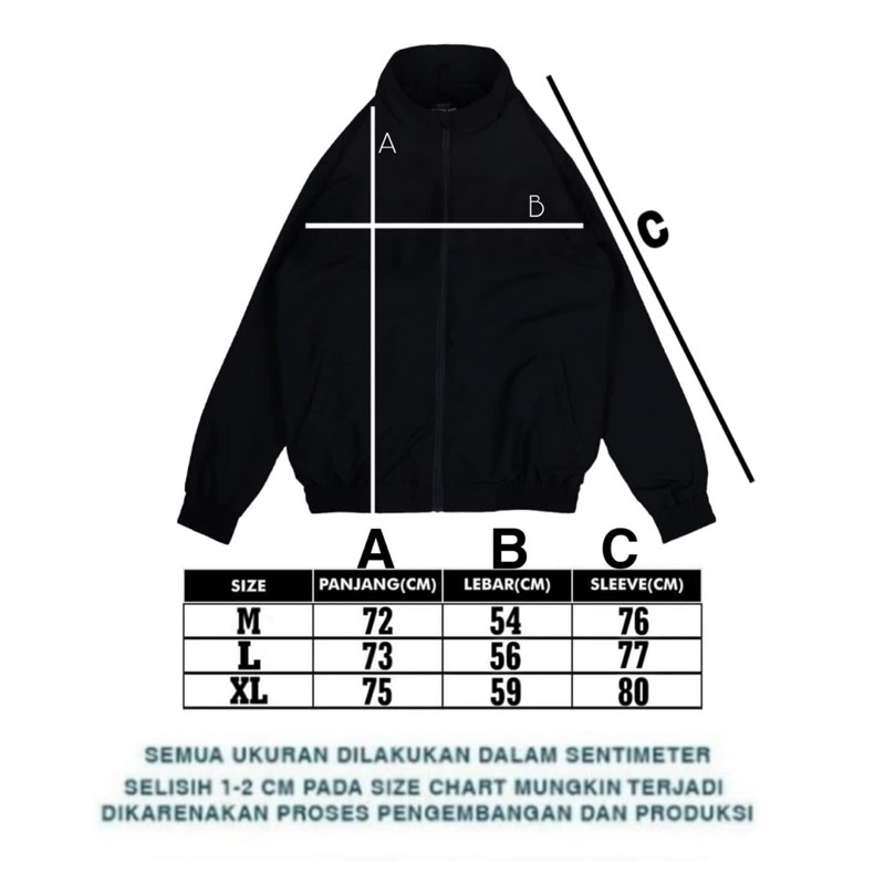 Jaket Tracksuit Tractop Pria Wanita Premium Distro