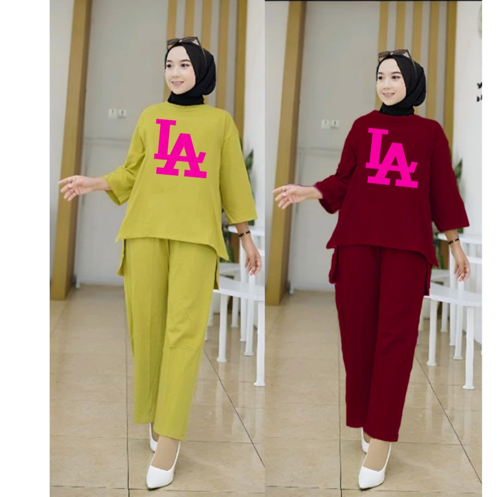 Setelan Tunik Muslim LA/ Blouse Wanita