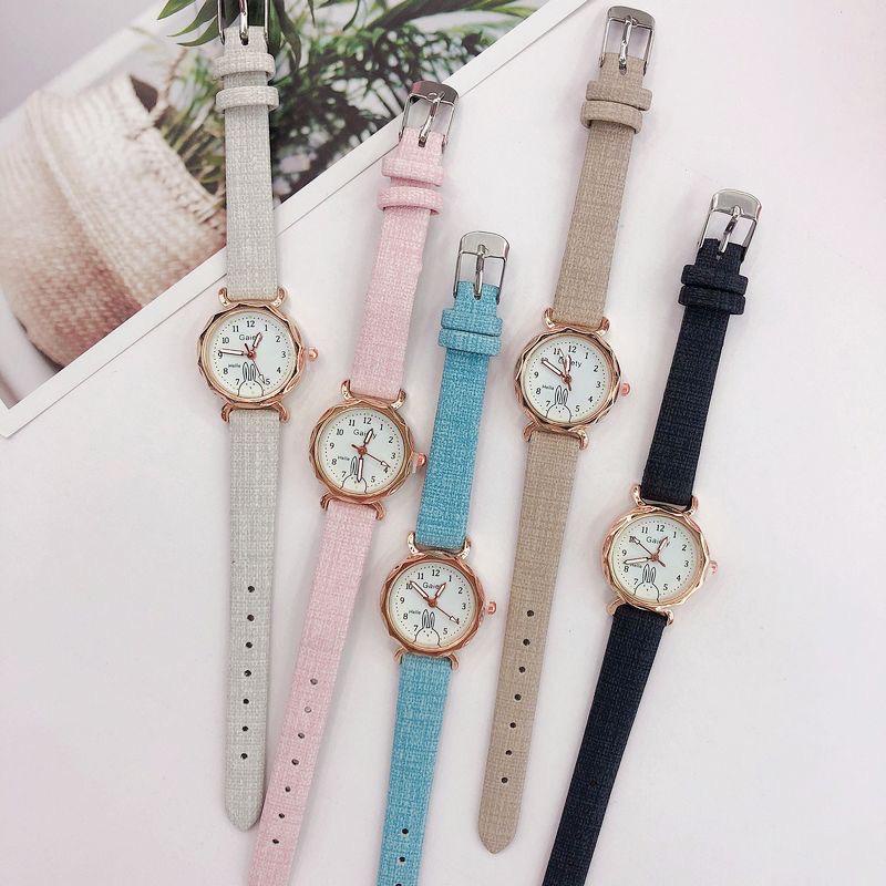 PA Jam Tangan Quartz Strap PU Analog Casual Gaya Retro Wanita Persegi Watch Korean Fashion Body Belimbing RM063