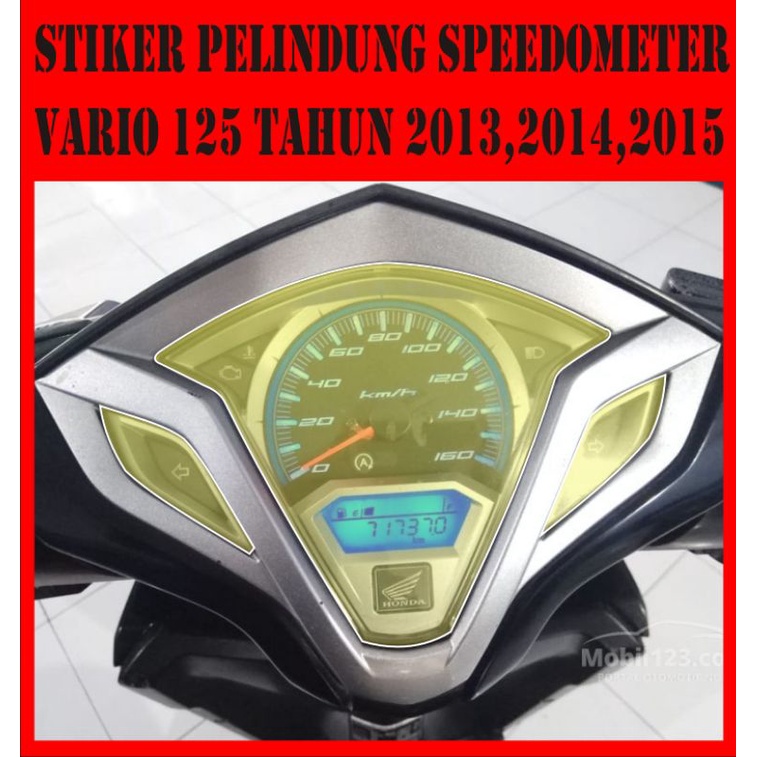 stiker cutting pelindung spidometer motor vario 125 tahun 2013 sampe 2015