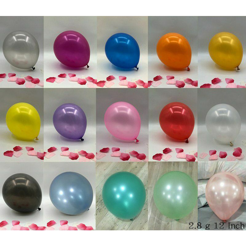 COD SM88 Balon Latex Metalik Balon Pesta Uk 12inch