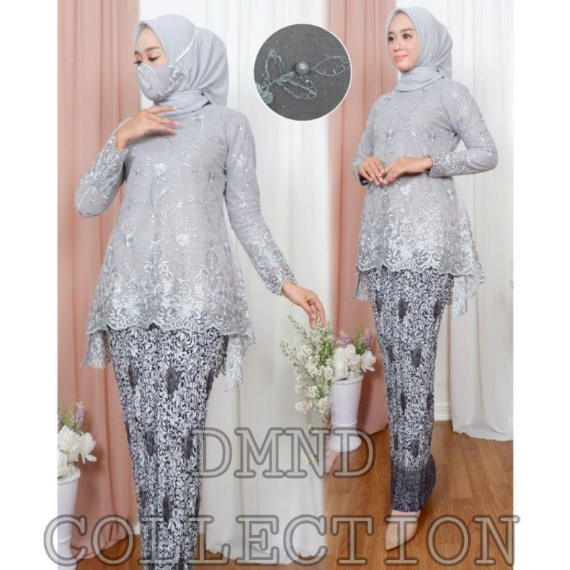 SET BLUSE KEBAYA AZALEA/SET BLUSE KEBAYA/KEBAYA MODERN/KEBAYA BROKAT/KEBAYA TILE