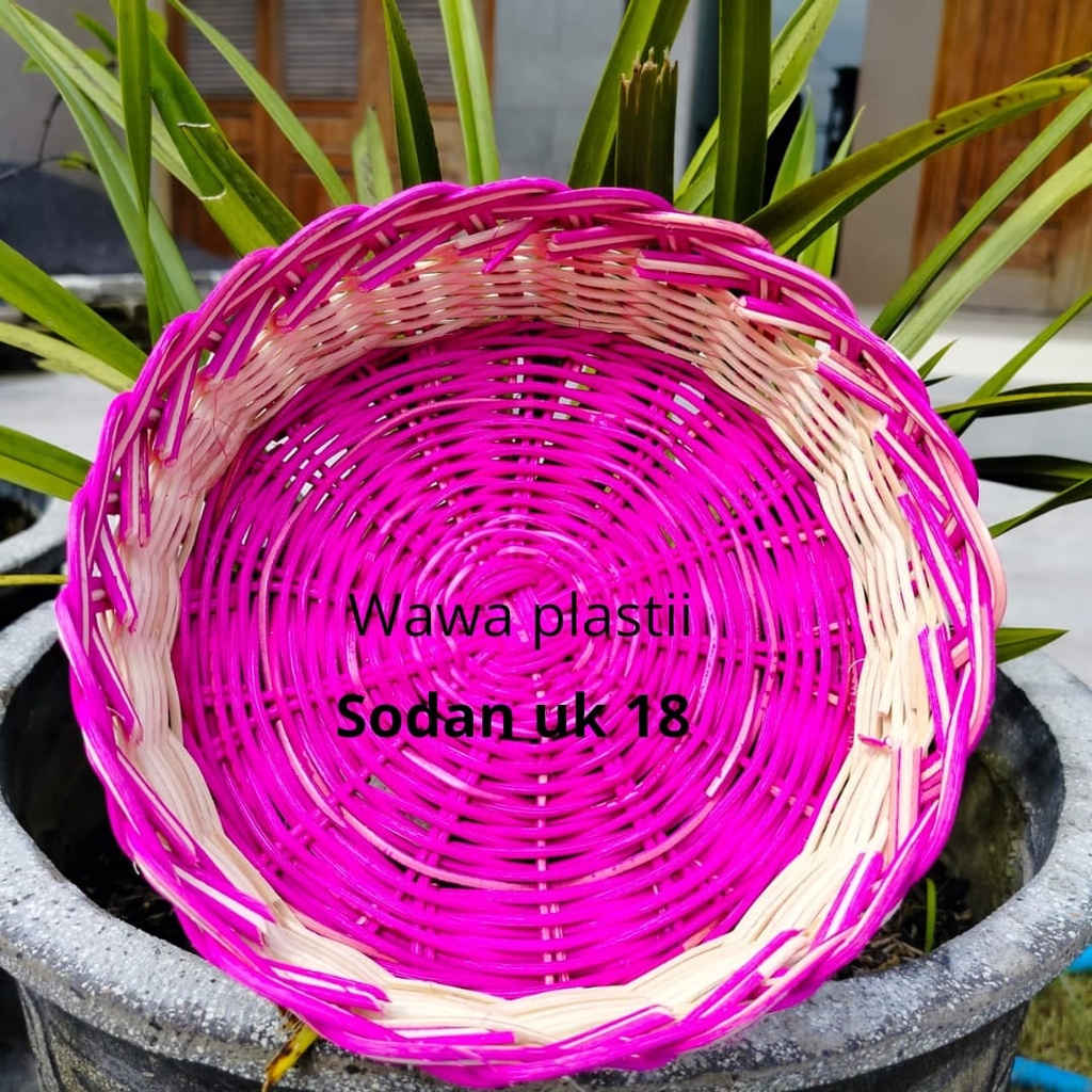 Sodan Rotan Ukuran 18 cm/Sodan Ayaman Rotan/Sodan Rotan Warna Cantik