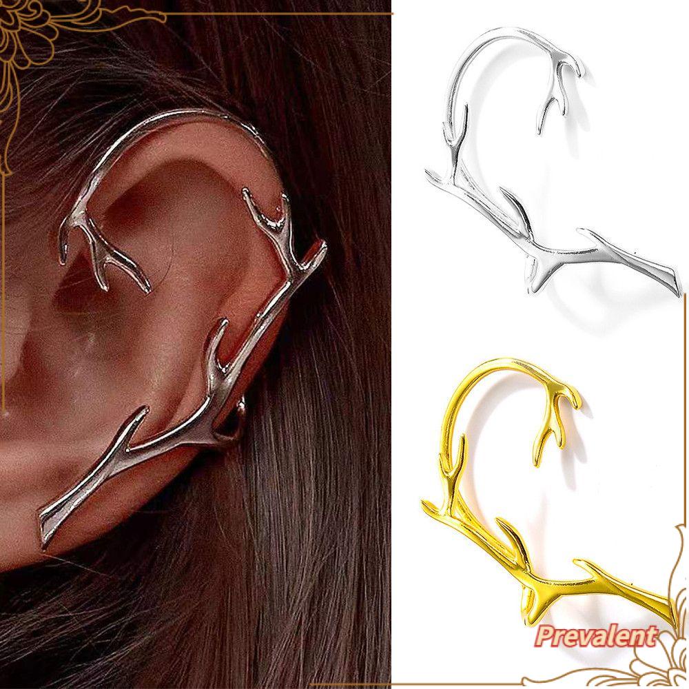 Preva Cabang Manset Telinga Perhiasan Perhiasan Elves Ear Clip Tanpa Tindik Fake Piercing