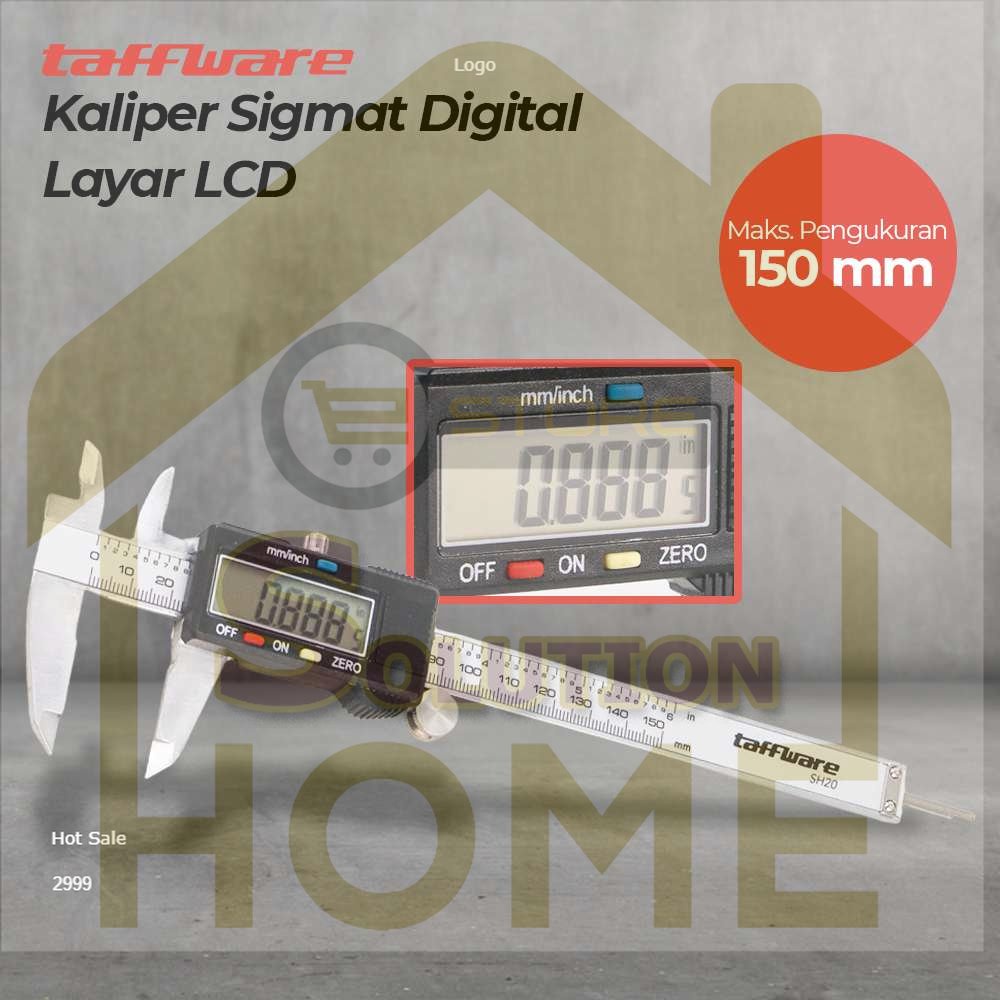 

HSS TOOLS - Taffware Kaliper Sigmat Digital Layar LCD - SH20