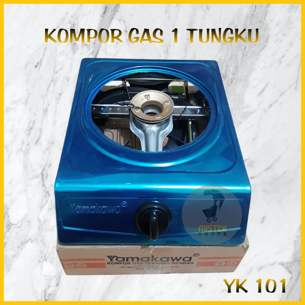 [COD] KOMPOR GAS 1 TUNGKU STAINLESS STEEL YAMAKAWA