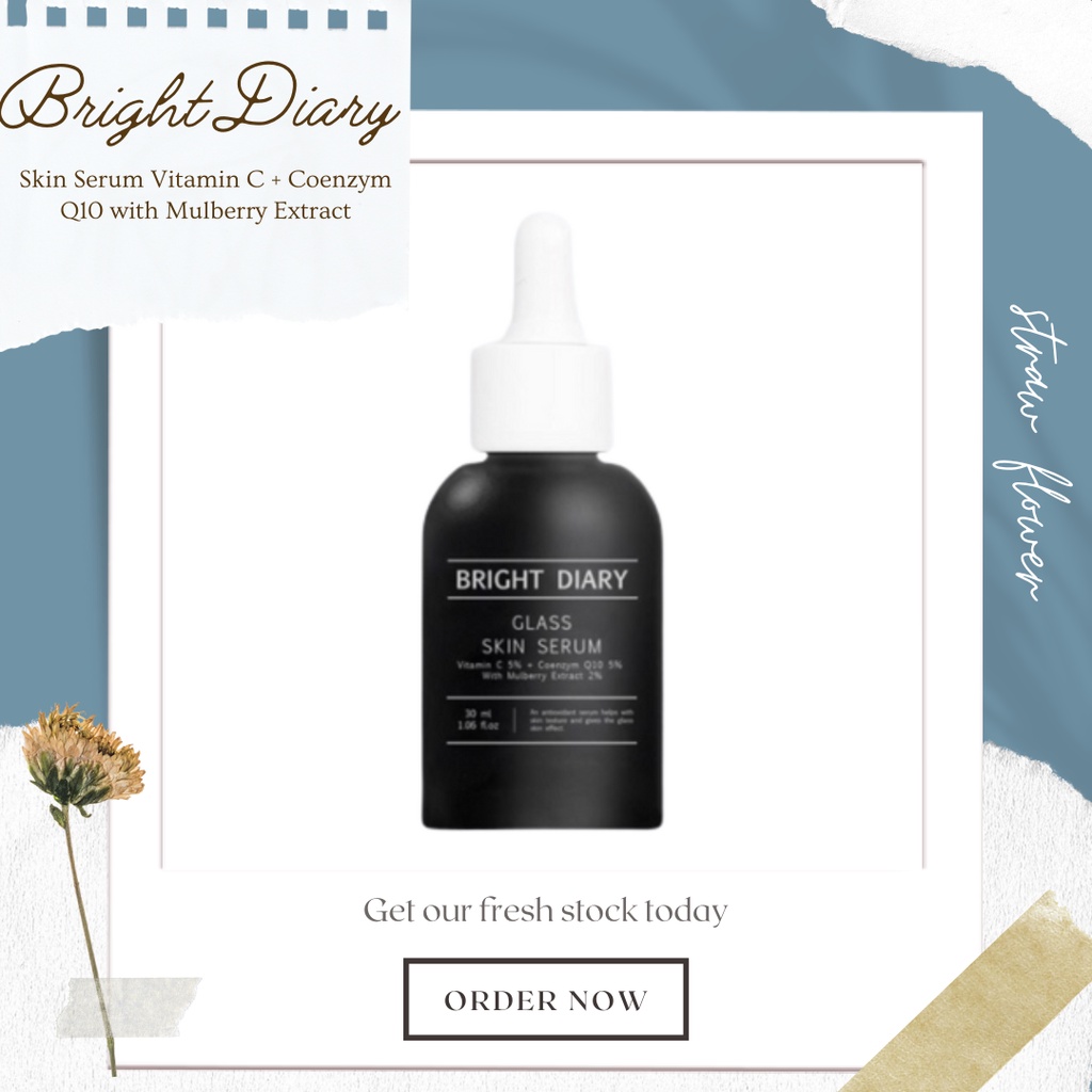 [SALE] Bright Diary Glass Skin Serum Vitamin C + Coenzym Q10 with Mulberry Extract