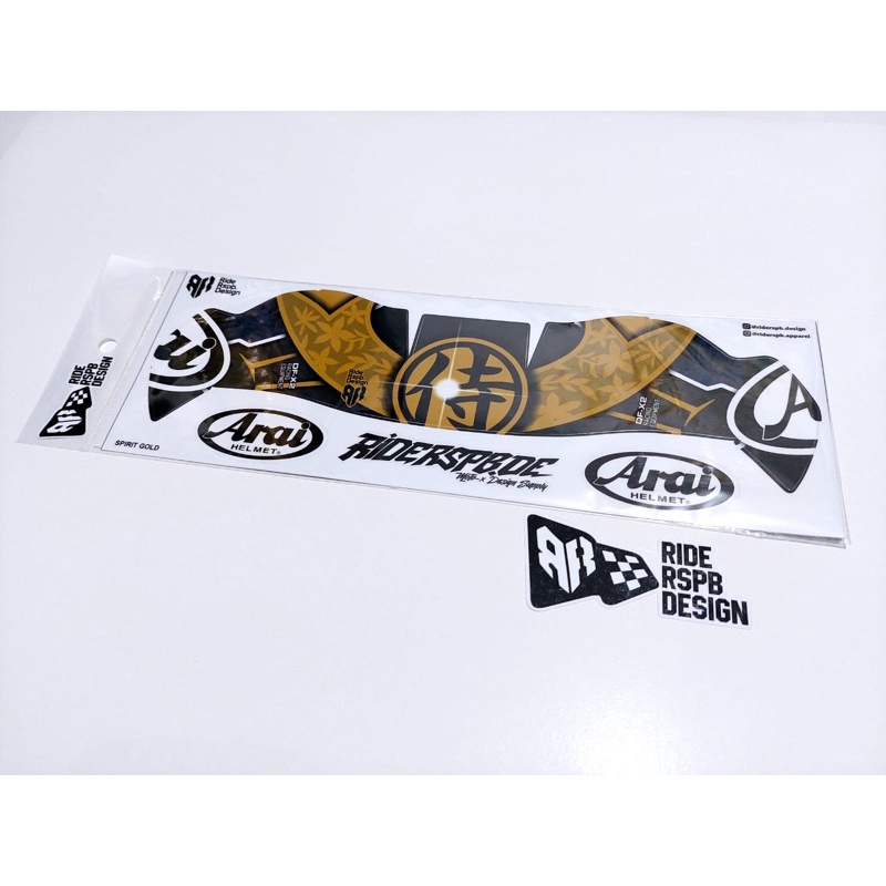 SPIRIT GOLD - STICKER DECAL SPOILER DF-X2 BY RIDERSPB DESIGN