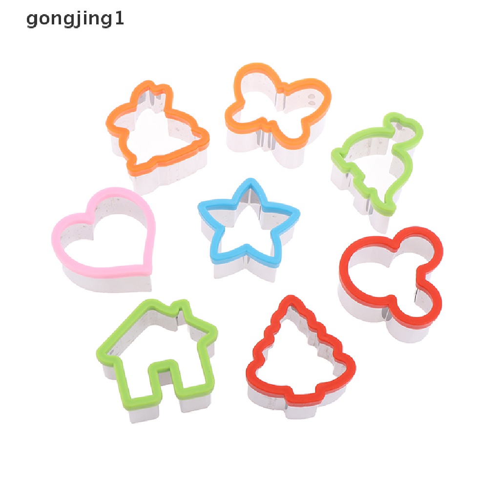 Ggg Sandwich Cutter Set Pemotong Sandwich Untuk Anak-Anak Baja Cetakan Roti Cookie Cutters Biscuit Mold Tools ID