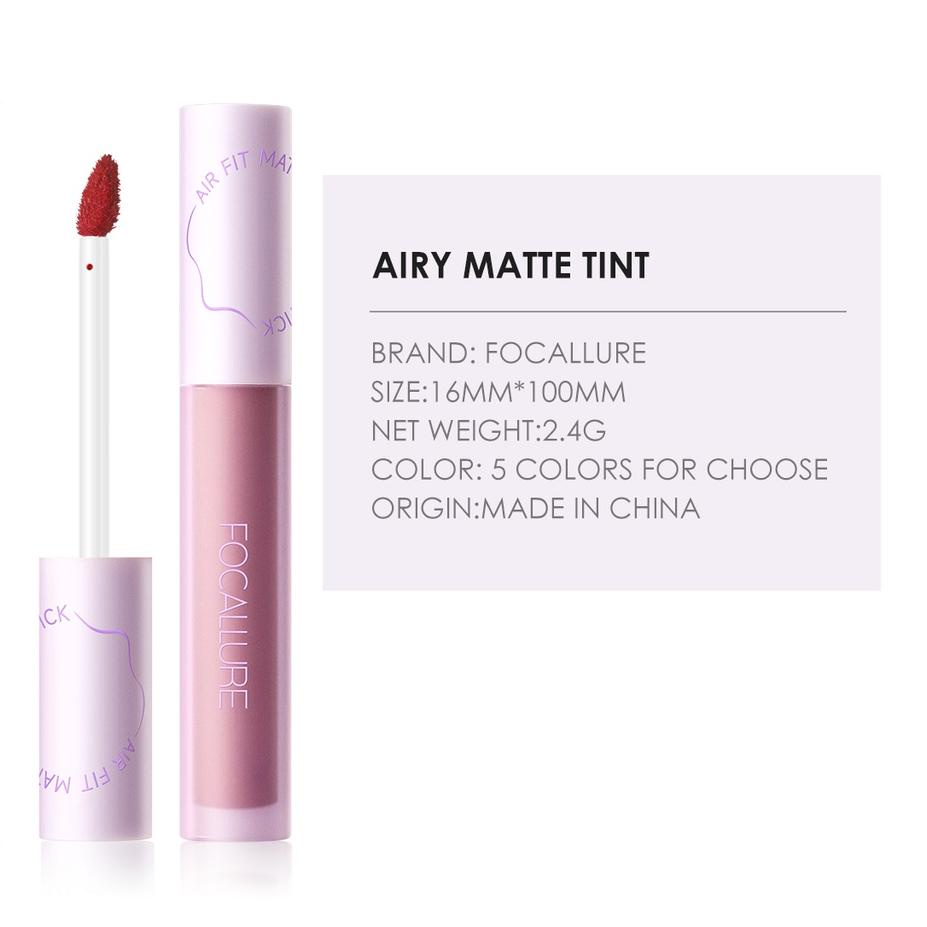 Beli Dong--FOCALLURE #SwitchMode Matte Lip Tint Super Long-Lasting Lipstick Lightweight Watery Textu