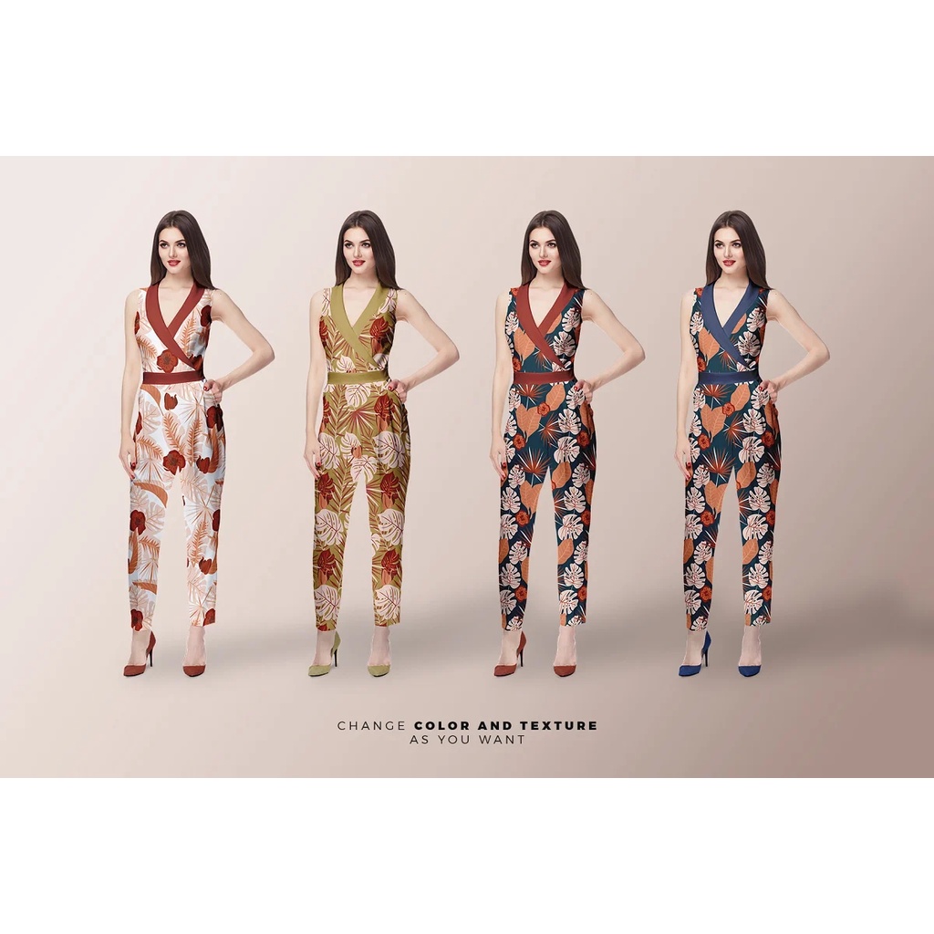 Women’s Jumpsuit Dress Mockup