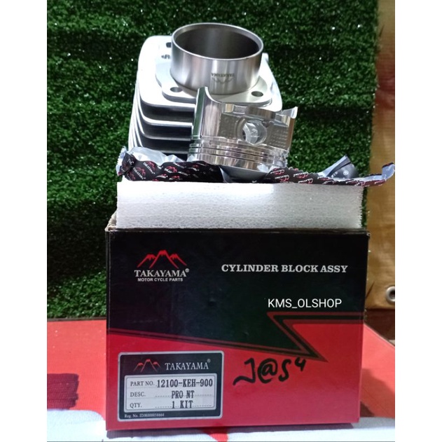Block Seher Cylinder Block + Piston Kit GLPRO NEOTEC Merek Takayama 12100-KEH-900