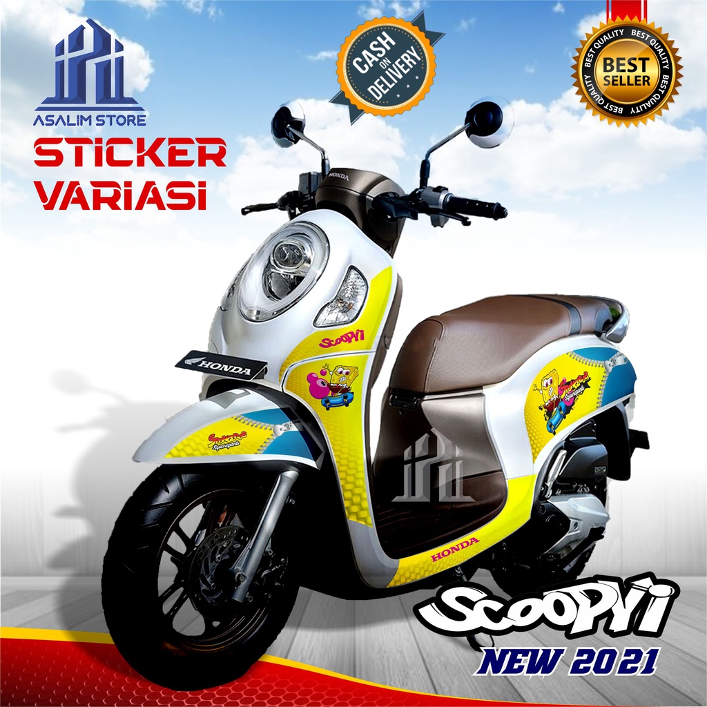 Striping Variasi Scoopy new 2021 Stiker Scoopy new 2021 Setriping Scoopy new 2021 Sticker hologram S