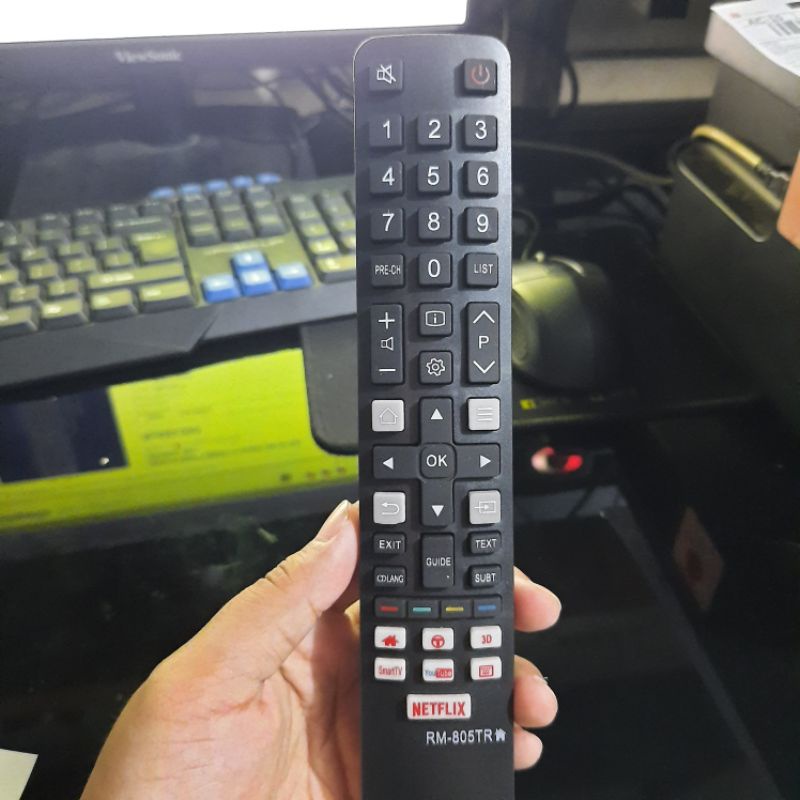 REMOTE REMOT SMART TV TCL NETFLIX 3D PANJANG SEPERTI ORIGINAL