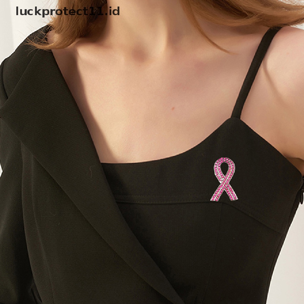 /Fashion Hot//// Tiga Gaya Pink Merah Ungu Hati Pita Kerah Bros Kanker Payudara Enamel Pin Pencegahan Kesadaran Ransel Lencana Koleksi Hadiah Untuk Teman.