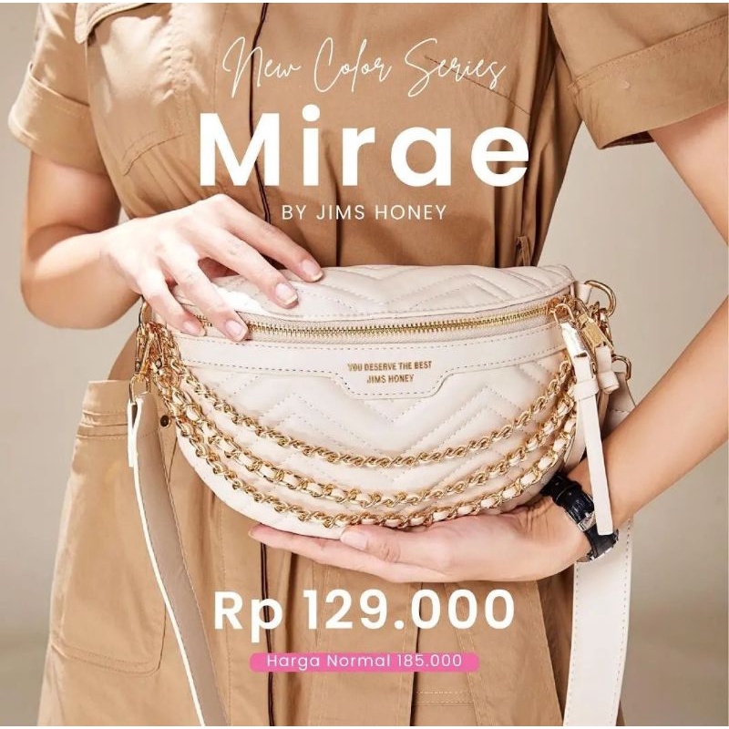 WAISTBAG WANITA KEKINIAN ALA KOREA JIMS HONEY JH MIRAE WAIST BAG TAS DADA PINGGANG WANITA KADO ULTAH