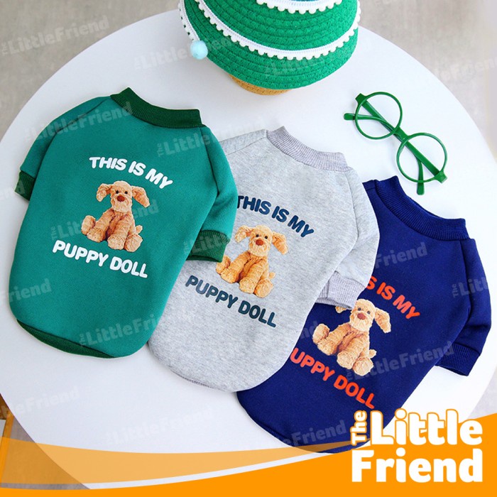 Baju Kaos Anjing Kucing THIS IS MY PUPPY DOLL - Dog Cat Daily Shirt