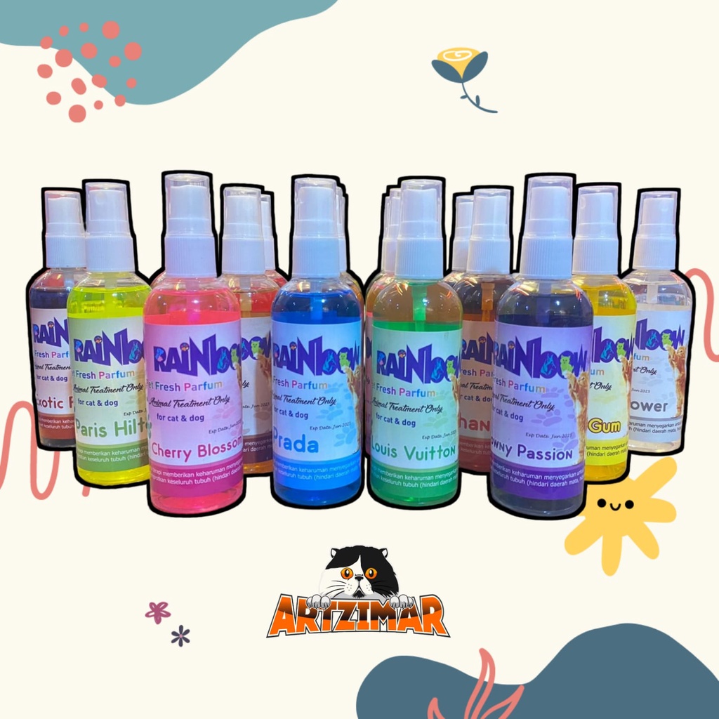 Pet Parfume Rainbow 100ml Parfum Kucing dan Anjing