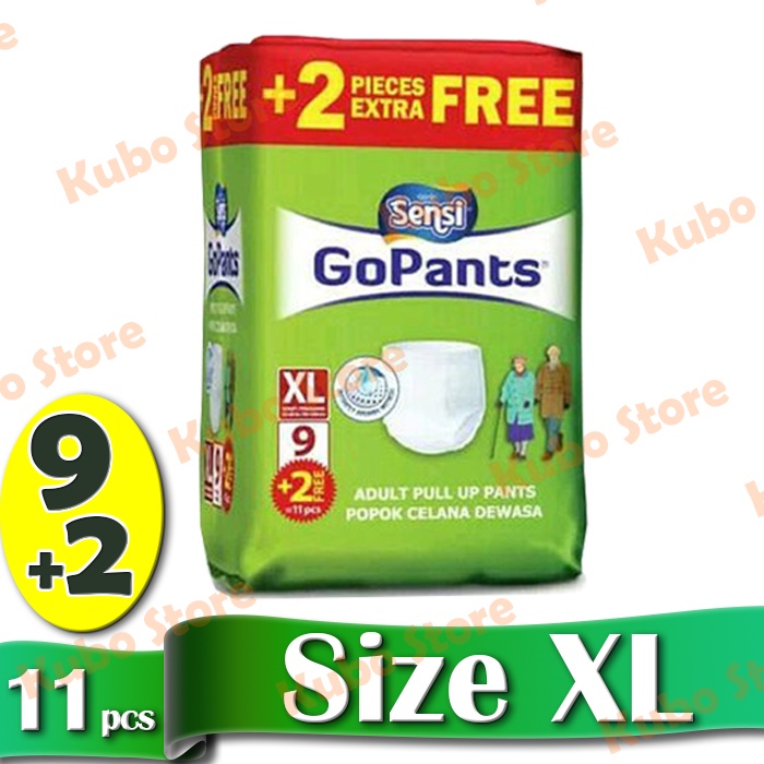 Sensi GoPants MIDI Diaper Popok Dewasa Model Celana Adult Go Pants S, M, L, XL