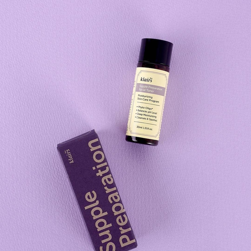 (BPOM DIJAMIN ORIGINAL 100%) Toner KLAIRS Supple Preparation Unscented / Facial - Ukuran Besar 180 ml / Kecil 30 ml - Hydrating Toner Hidrasi Wajah Botol Coklat Ungu Silver Fullsize Dear Klair Kulit Sensitif Uncented Unscen