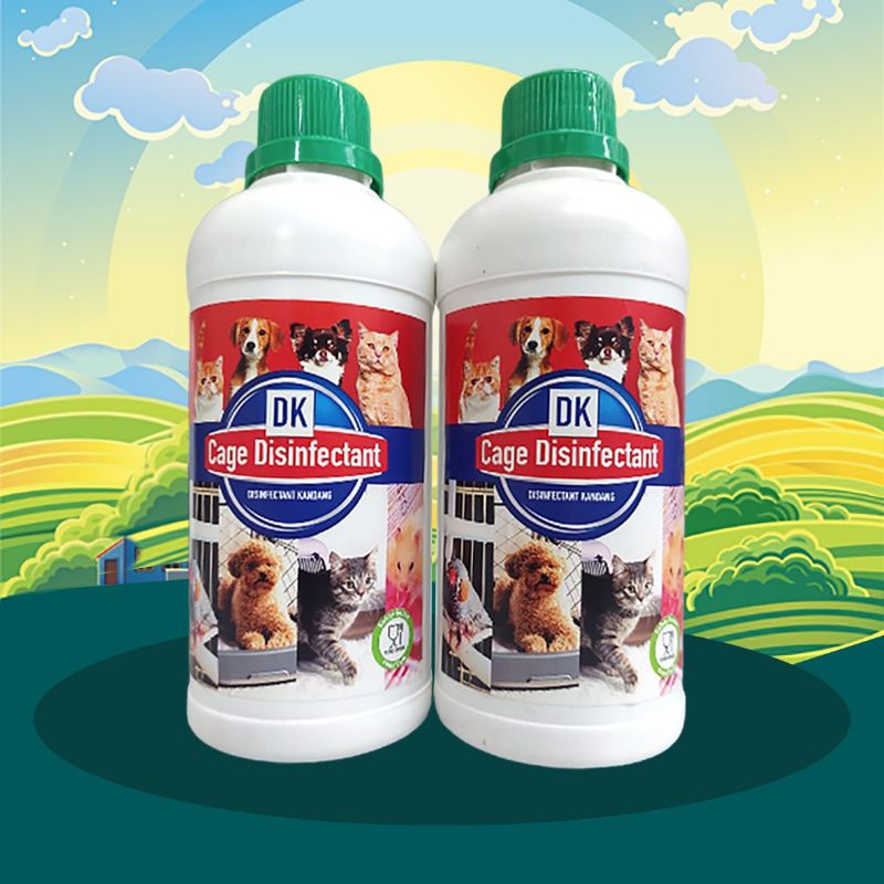 DK HDPE - Desinfektan Kandang Kucing 500 ml Steril Kandang Kucing Anjing Kelinci Burung Anti Virus Penyakit